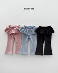 Little Foxx – Velour Frill Bootcut Pants