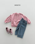 Little Foxx – Raw Edge Henley Sweatshirt