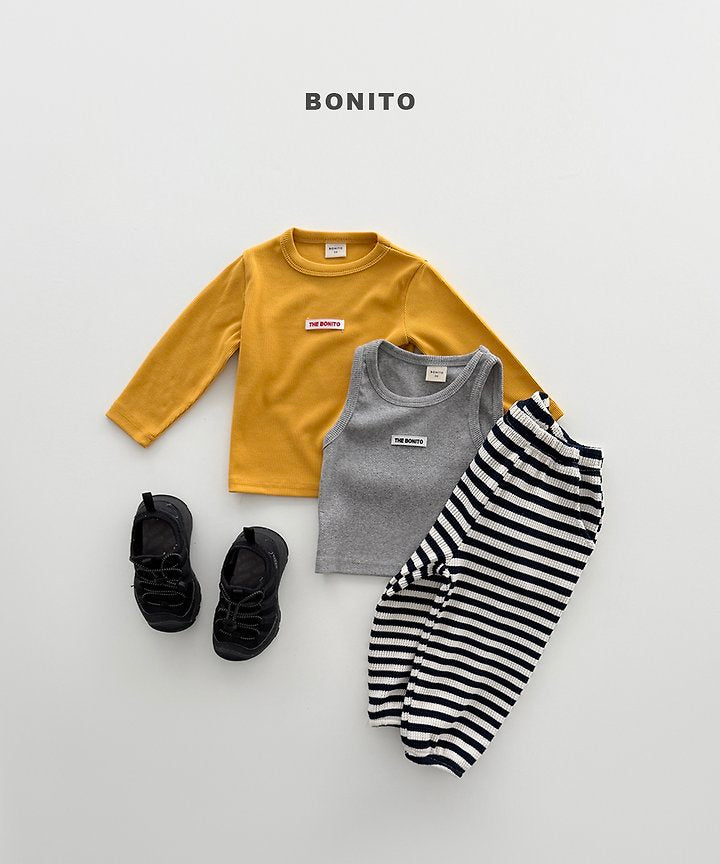 Little Foxx – Waffle Stripe Jogger Pants