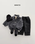 Little Foxx – Tumble Striped Half Zip-up