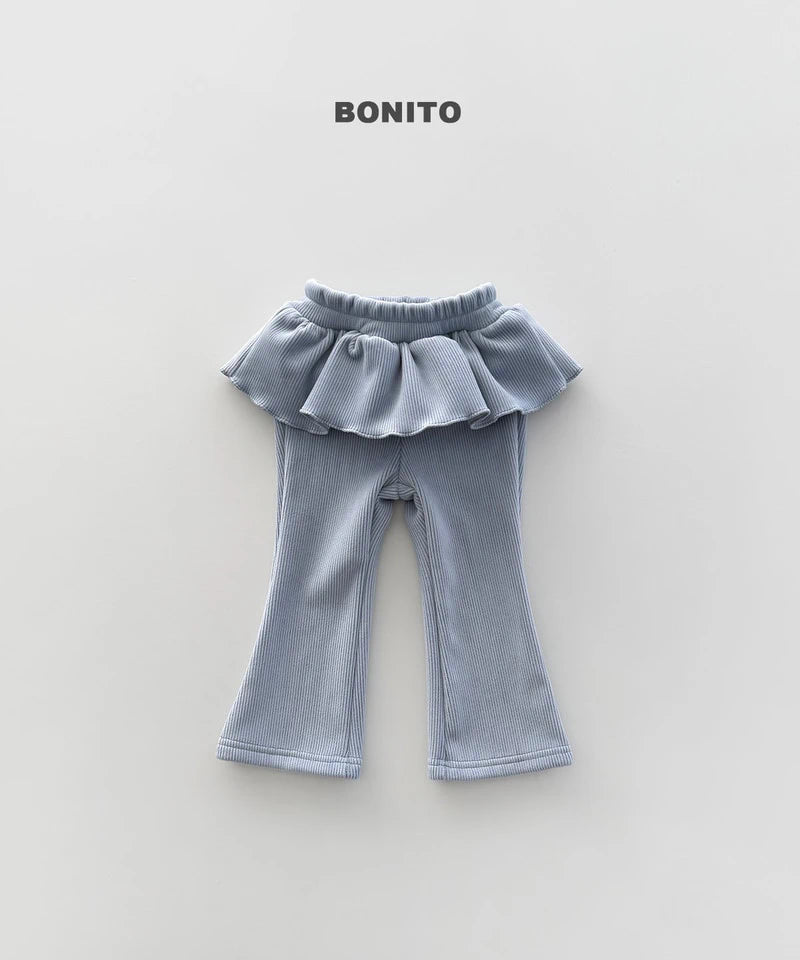 Little Foxx – Velour Frill Bootcut Pants