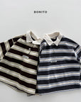 Little Foxx – Stripe Collar Tee
