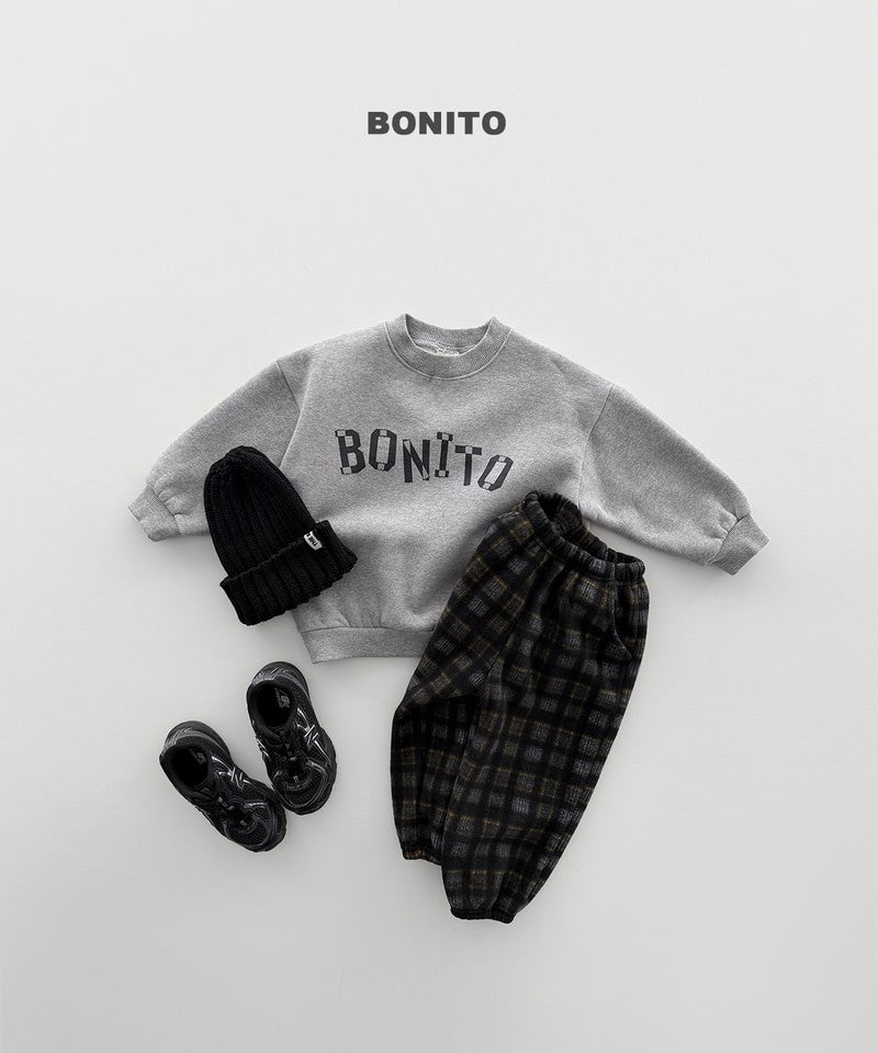 Little Foxx – Check Fleeced Jogger Pants