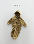 Little Foxx – Woori Striped Hooded Zip-up Set
