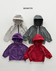 Little Foxx – Check Stripe Windbreaker