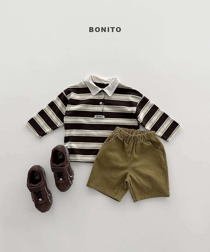 Little Foxx – Stripe Collar Tee