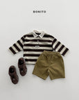 Little Foxx – Stripe Collar Tee