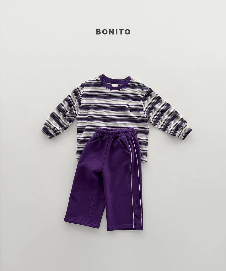 Little Foxx – Track Stripe Ribbed Tee