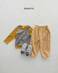 Little Foxx – Waffle Stripe Jogger Pants