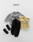 Little Foxx – Check Fleeced Jogger Pants