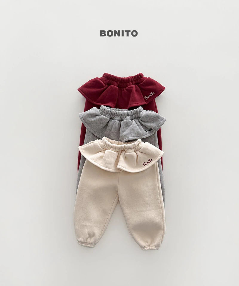 Little Foxx – Frill Embroidery Jogger Pants