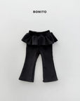 Little Foxx – Velour Frill Bootcut Pants