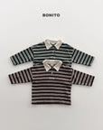 Little Foxx – Striped Choco Polo Tee