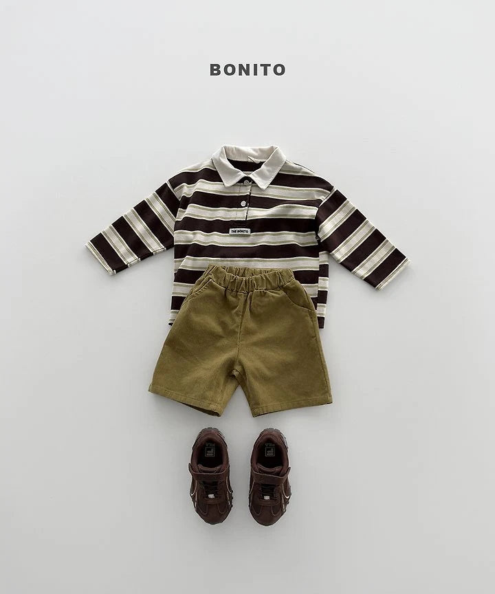 Little Foxx – Stripe Collar Tee