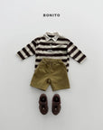 Little Foxx – Stripe Collar Tee