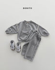 Little Foxx – Raw Edge Henley Sweatshirt