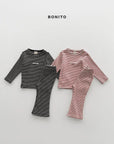 Little Foxx – Solid Stripe Slim Set