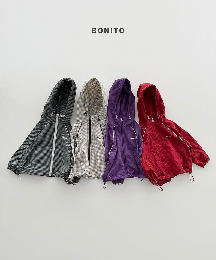 Little Foxx – Check Stripe Windbreaker