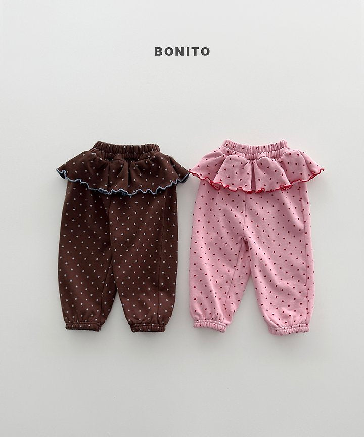 Little Foxx – Dot Frill Jogger Pants