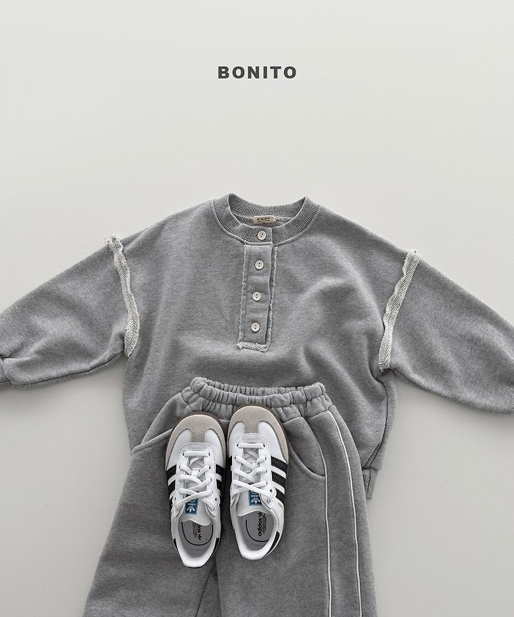 Little Foxx – Raw Edge Henley Sweatshirt