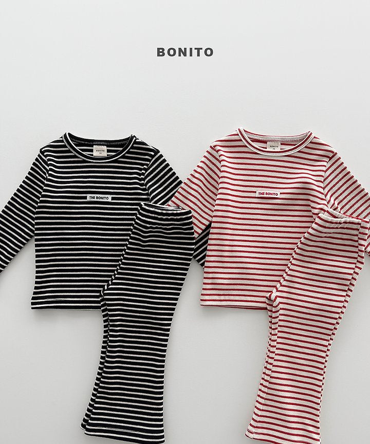 Little Foxx – Solid Stripe Slim Set