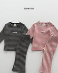 Little Foxx – Solid Stripe Slim Set