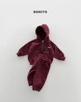 Little Foxx – Woori Striped Hooded Zip-up Set