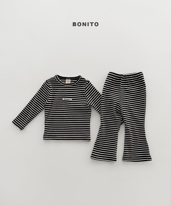 Little Foxx – Solid Stripe Slim Set