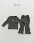 Little Foxx – Solid Stripe Slim Set