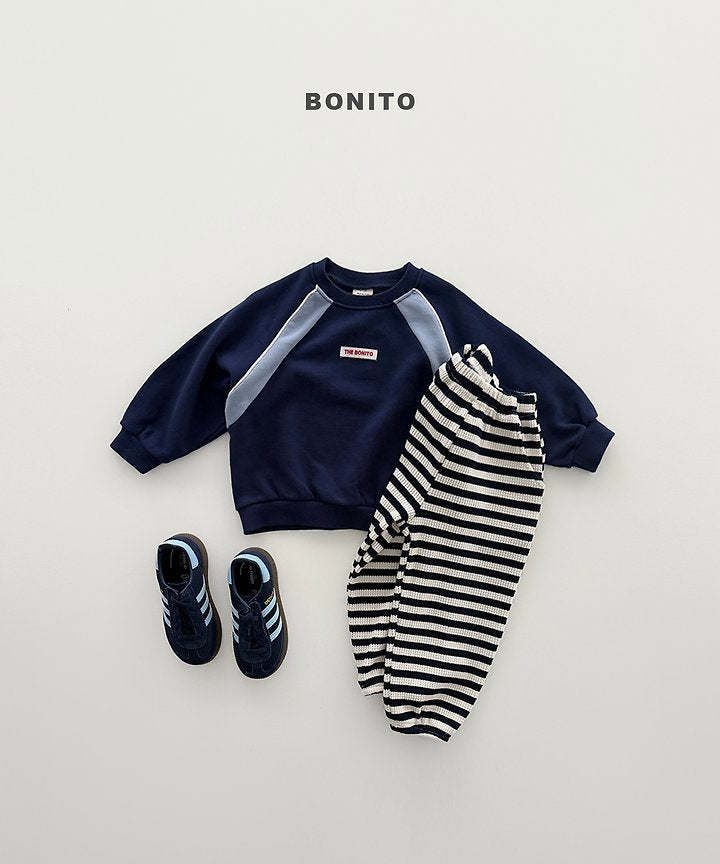 Little Foxx – Waffle Stripe Jogger Pants
