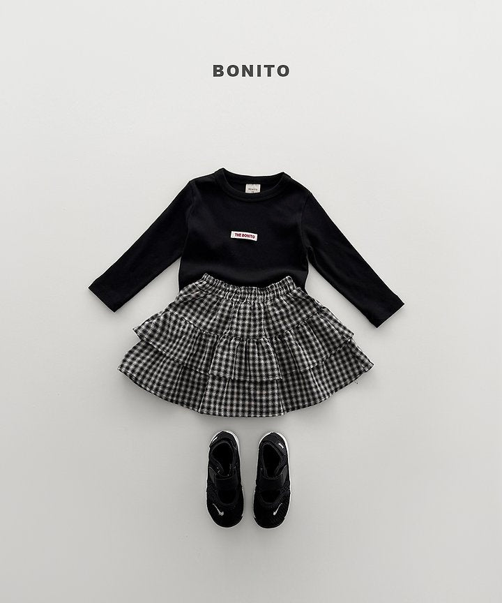 Little Foxx – Check Tiered Skirt