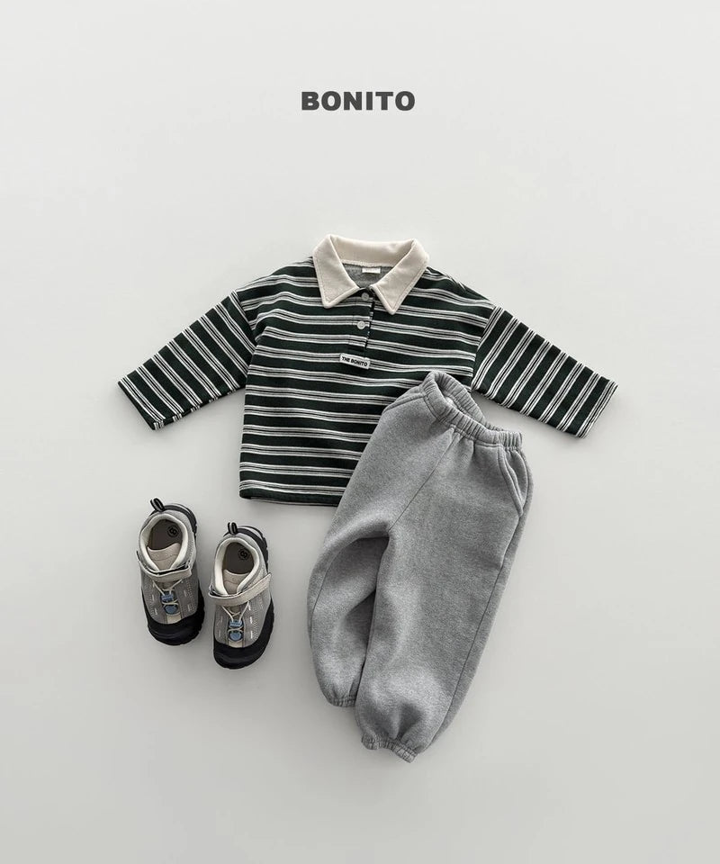 Little Foxx – Striped Choco Polo Tee