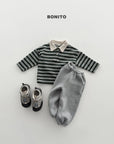 Little Foxx – Striped Choco Polo Tee