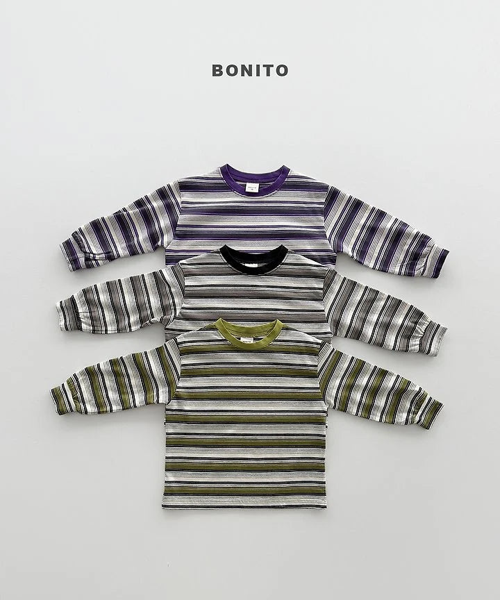 Little Foxx – Track Stripe Ribbed Tee