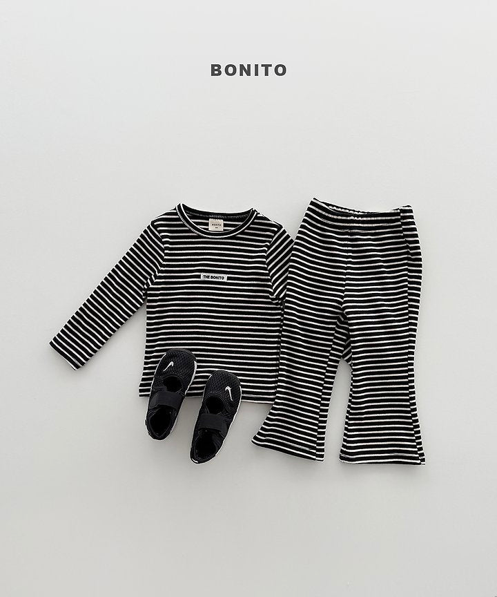 Little Foxx – Solid Stripe Slim Set