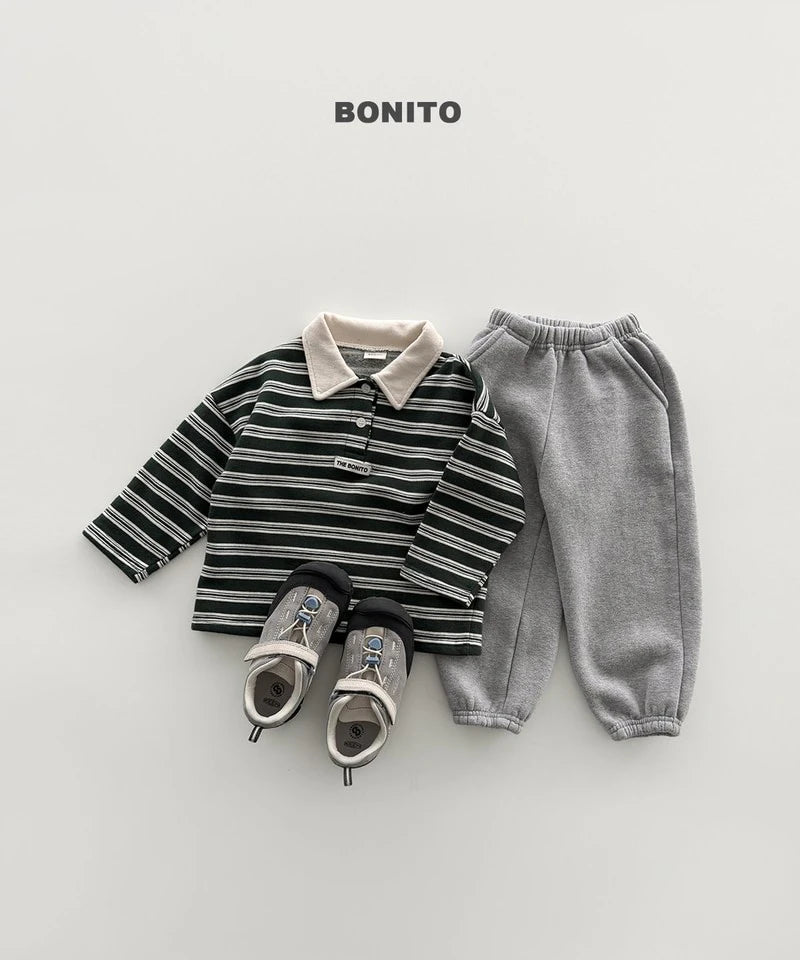 Little Foxx – Striped Choco Polo Tee