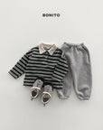 Little Foxx – Striped Choco Polo Tee