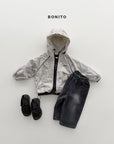 Little Foxx – Check Stripe Windbreaker