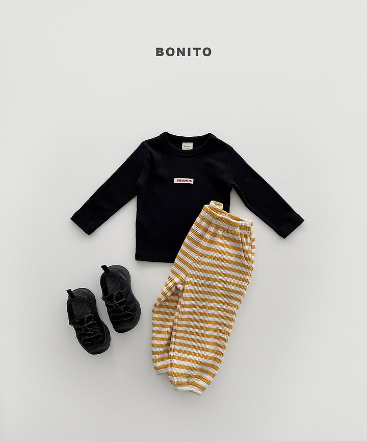 Little Foxx – Waffle Stripe Jogger Pants