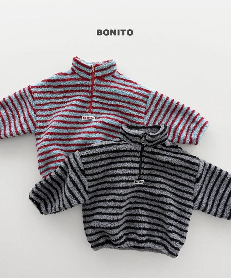 Little Foxx – Tumble Striped Half Zip-up