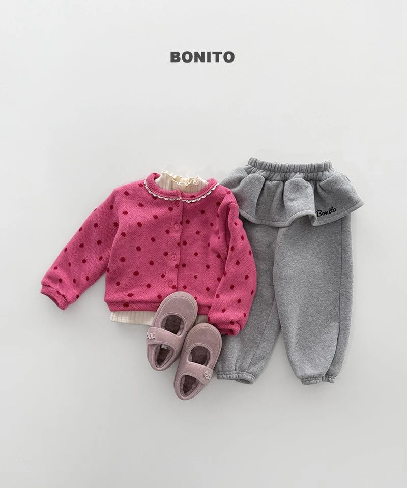 Little Foxx – Frill Embroidery Jogger Pants