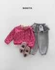 Little Foxx – Frill Embroidery Jogger Pants