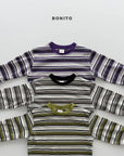 Little Foxx – Track Stripe Ribbed Tee