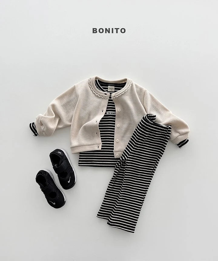 Little Foxx – Solid Stripe Slim Set