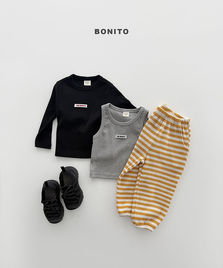 Little Foxx – Waffle Stripe Jogger Pants
