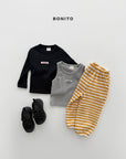 Little Foxx – Waffle Stripe Jogger Pants