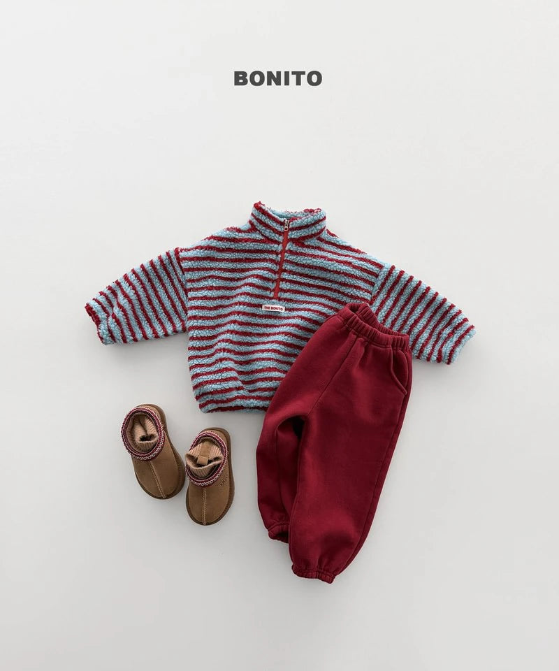Little Foxx – Tumble Striped Half Zip-up