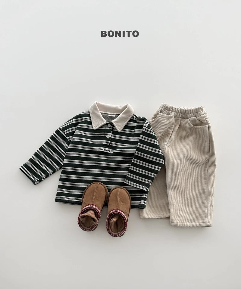 Little Foxx – Striped Choco Polo Tee