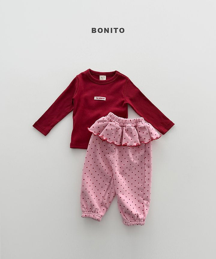 Little Foxx – Dot Frill Jogger Pants