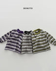 Little Foxx – Track Stripe Ribbed Tee